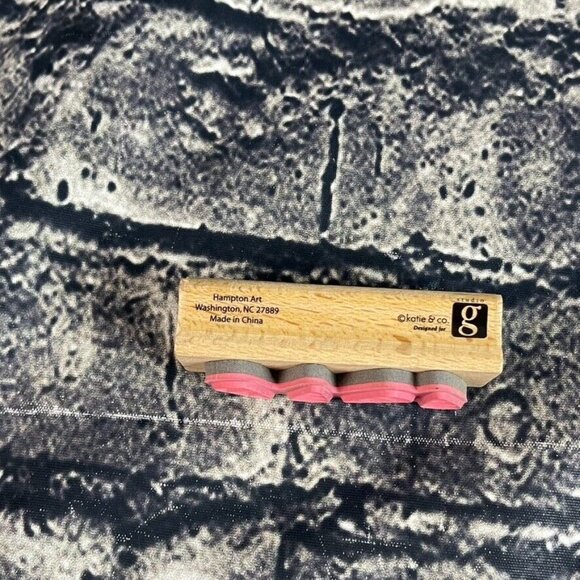 Katie & Co. Studio G CANDYCORN Rubber Ink Stamp Wood Hampton Art  Handle - Picture 4 of 6